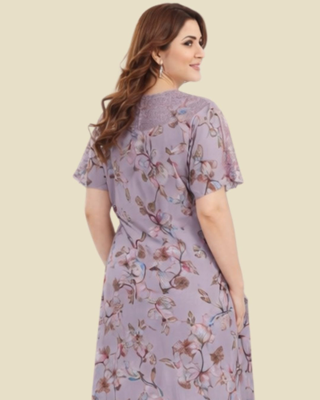 Mauve Lilac Floral Botanical Nighty