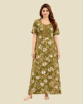 Green Daisy Meadow Floral Nighty