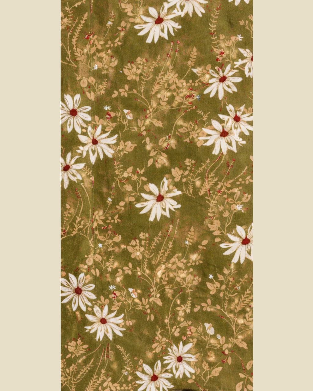 Green Daisy Meadow Floral Nighty