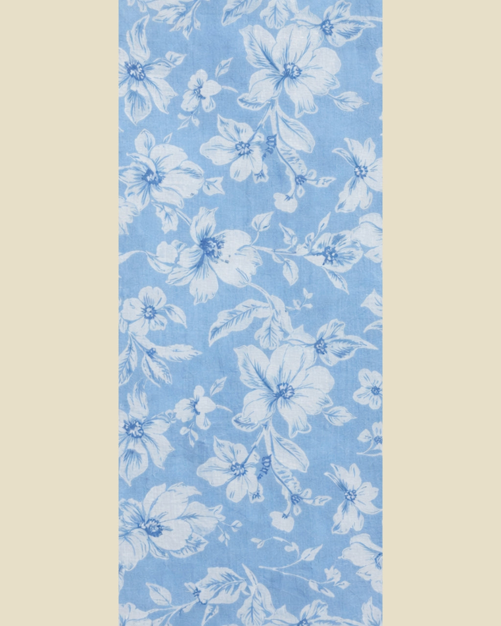 Ice Blue Floral Print Nighty