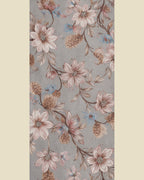Grey Multi-Color Floral Nighty