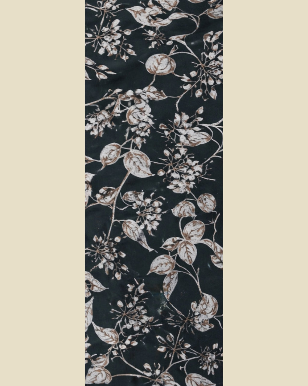 Dark Green Botanical Print Nighty