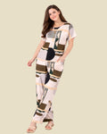 Abstract Print Pajama Set