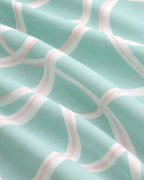 Mint Green Abstract Swirl Print Pajama Set