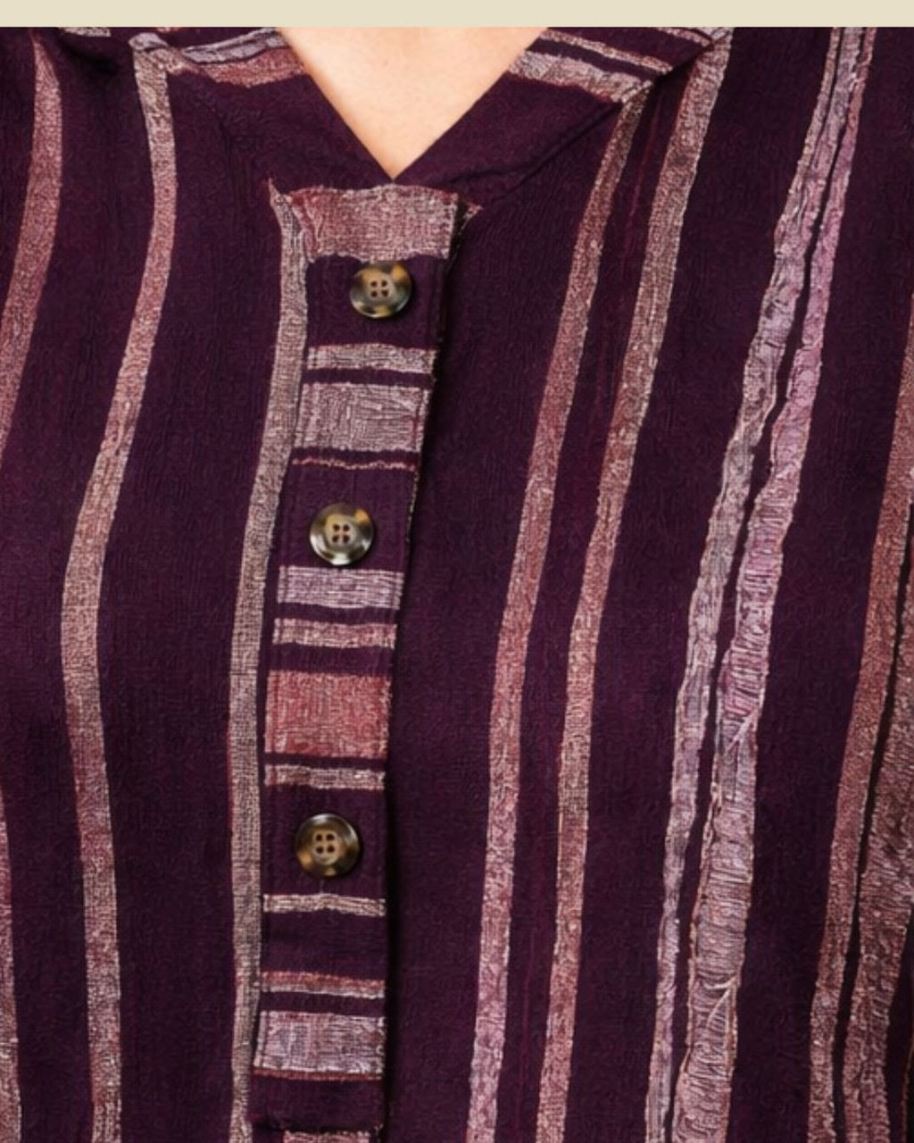 Wine Serene Stripe Co-ord