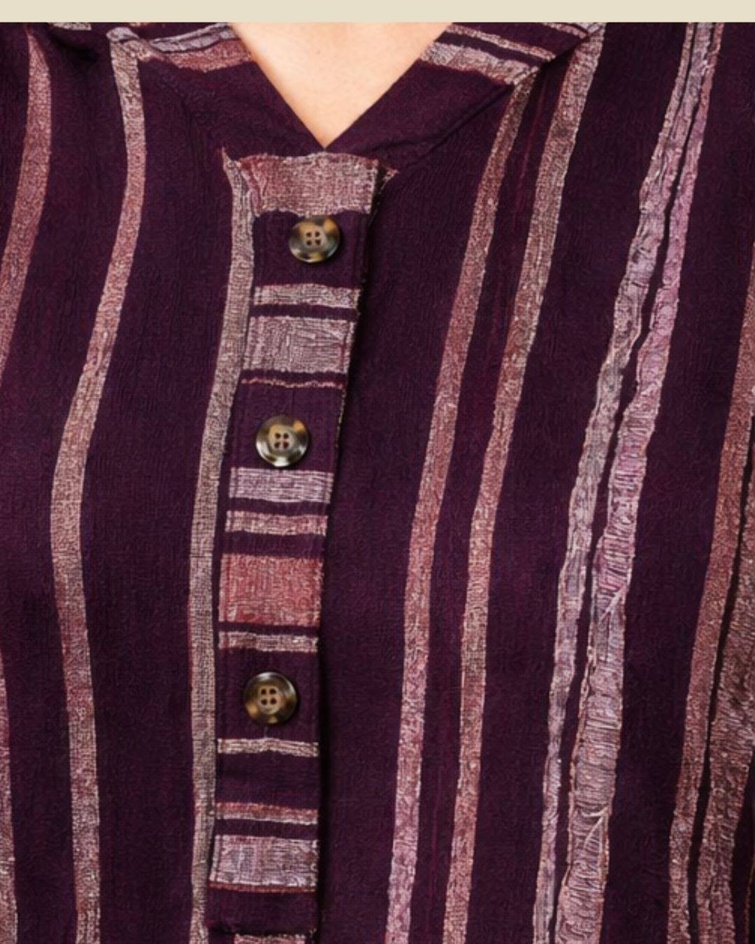 Wine Serene Stripe Co-ord