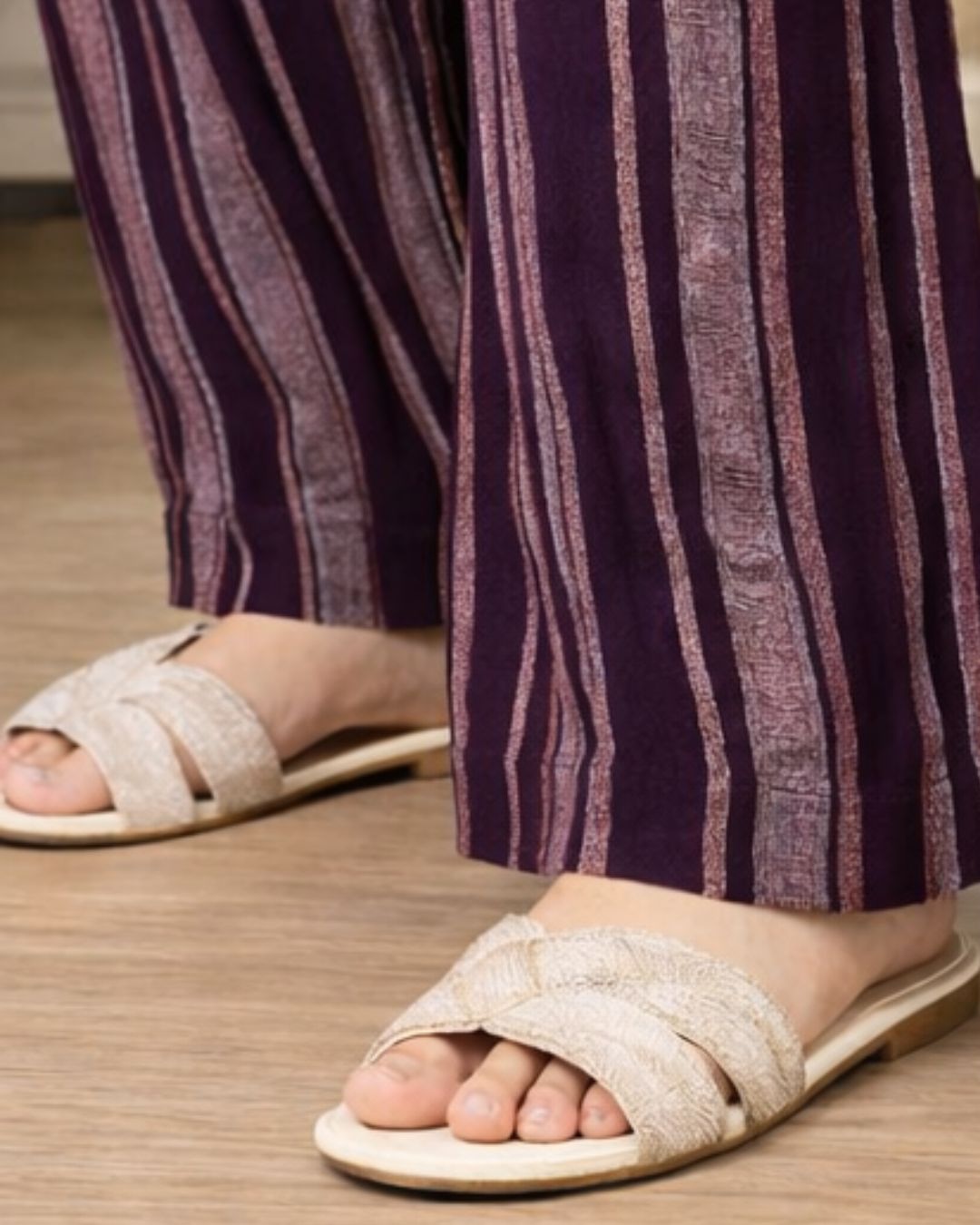 Wine Serene Stripe Co-ord