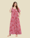 Deep Pink Tonal Floral Nighty