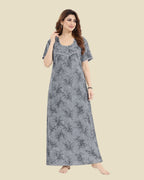 Grey Floral Sprig Nighty