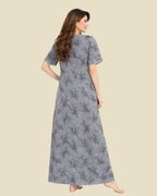 Grey Floral Sprig Nighty