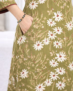 Green Daisy Meadow Floral Nighty