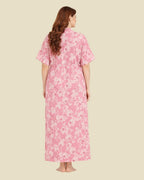 Pink Floral Print Nighty
