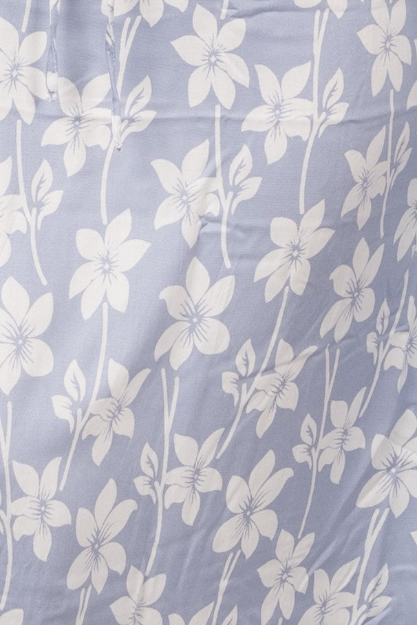 Blue Twill Rayon Kaftan – Soft Elegance