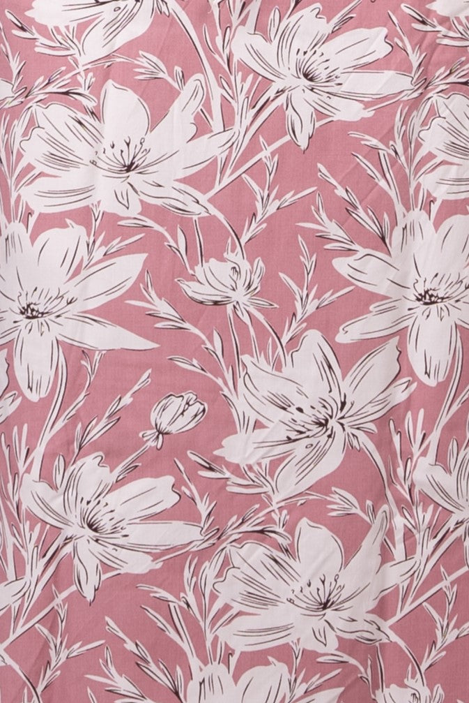 Pink Rayon Kaftan – Effortless Grace