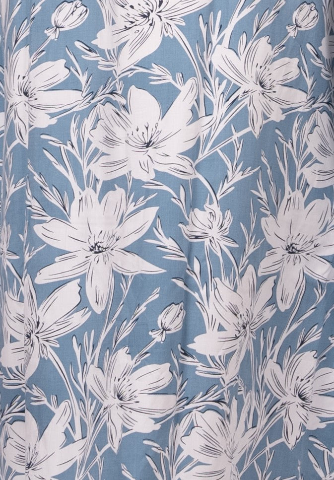 Blue Rayon Kaftan – Effortless Grace