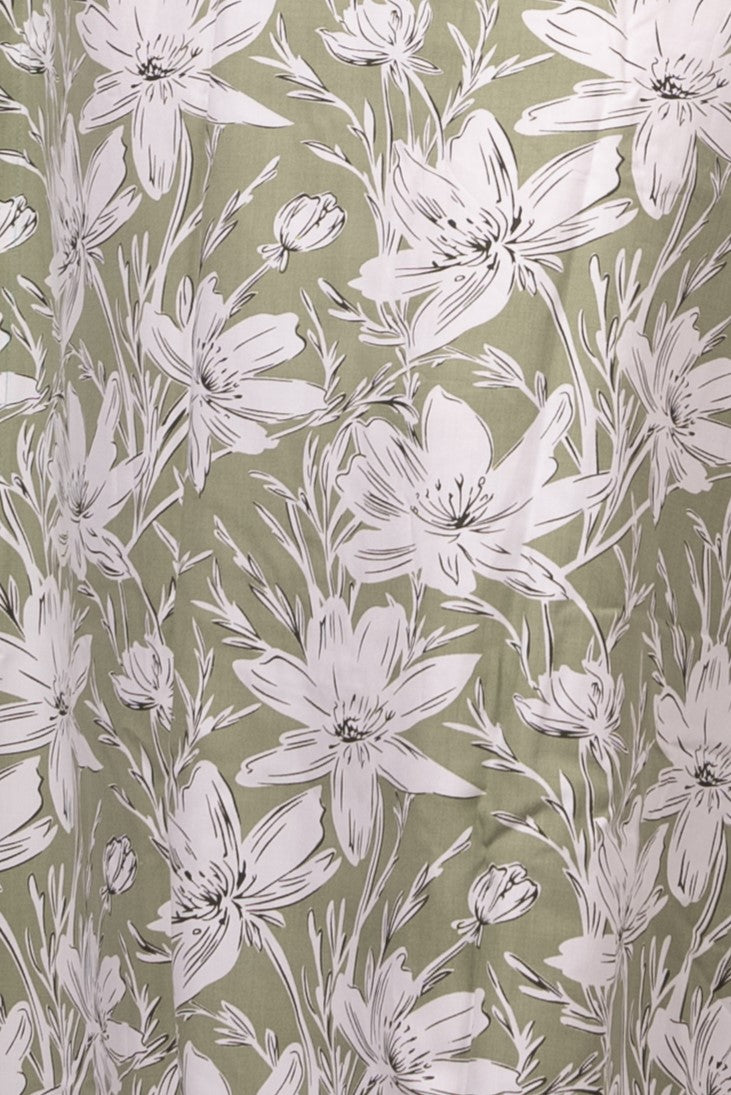 Green Rayon Kaftan – Effortless Grace