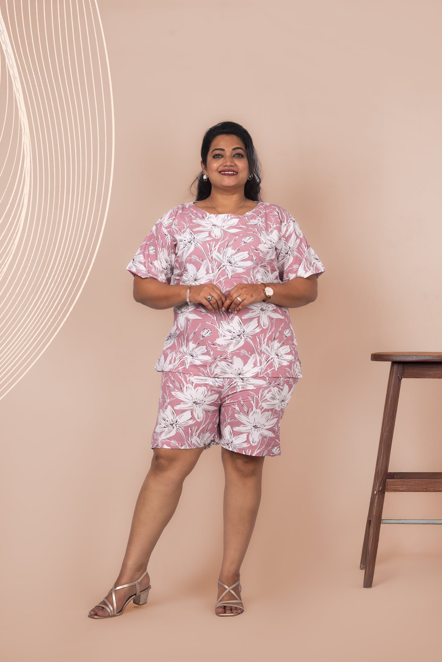 Blush Pink Night Suit