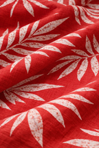Rust Tropical Leaf Print Co-ord set